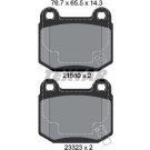 Textar | Bremsbelagsatz, Scheibenbremse | 2158001
