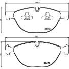 Hella Pagid | Bremsbelagsatz, Scheibenbremse | 8DB 355 012-661