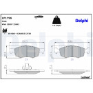 Delphi | Bremsbelagsatz, Scheibenbremse | LP1796