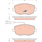 GDB1707 Bremsbelagsatz, Scheibenbremse COTEC GDB1707 Bremsbelagsatz, Scheibenbremse COTEC