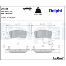 Delphi | Bremsbelagsatz, Scheibenbremse | LP1683