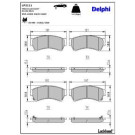 Delphi Bremsbelagsatz, Scheibenbremse LP2111