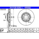 ATE | Bremsscheibe | 24.0128-0292.1
