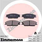 Zimmermann | Bremsbelagsatz, Scheibenbremse | 21012.150.1