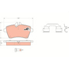 GDB1630 Bremsbelagsatz, Scheibenbremse COTEC GDB1630 Bremsbelagsatz, Scheibenbremse COTEC
