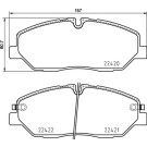 Brembo | Bremsbelagsatz, Scheibenbremse | P 30 090