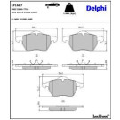 Delphi Bremsbelagsatz, Scheibenbremse LP1687