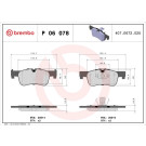 Brembo | Bremsbelagsatz, Scheibenbremse | P 06 078