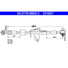24.5176-0654.3 Bremsschlauch 24.5176-0654.3 Bremsschlauch