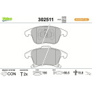 Valeo Bremsbelagsatz, Scheibenbremse ESSENTIAL 302511