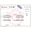 Brembo | Bremsbelagsatz, Scheibenbremse | P 23 092
