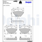 Delphi | Bremsbelagsatz, Scheibenbremse | LP1513 Delphi | Bremsbelagsatz, Scheibenbremse | LP1513