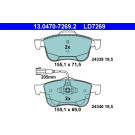 13.0470-7269.2 Bremsbelagsatz, Scheibenbremse ATE Ceramic