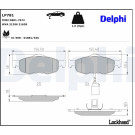 Delphi | Bremsbelagsatz, Scheibenbremse | LP781 Delphi | Bremsbelagsatz, Scheibenbremse | LP781