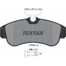 Textar | Bremsbelagsatz, Scheibenbremse | 2154601
