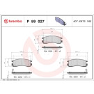 Brembo | Bremsbelagsatz, Scheibenbremse | P 59 027