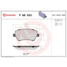 Brembo | Bremsbelagsatz, Scheibenbremse | P 68 033X
