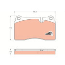 GDB1743 Bremsbelagsatz, Scheibenbremse COTEC GDB1743 Bremsbelagsatz, Scheibenbremse COTEC