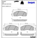Delphi Bremsbelagsatz, Scheibenbremse LP1671