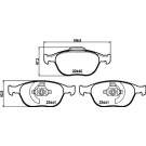 Hella | Bremsbelagsatz, Scheibenbremse | 8DB 355 009-561