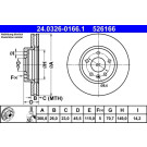 ATE | Bremsscheibe | 24.0326-0166.1