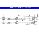 ATE | Bremsschlauch | 24.5231-0391.3