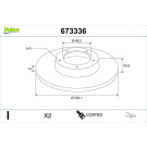 673336 Bremsscheibe COATED