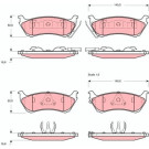 GDB1379 Bremsbelagsatz, Scheibenbremse GDB1379 Bremsbelagsatz, Scheibenbremse