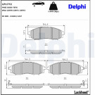 Delphi | Bremsbelagsatz, Scheibenbremse | LP1772 Delphi | Bremsbelagsatz, Scheibenbremse | LP1772