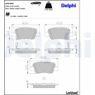 Delphi | Bremsbelagsatz, Scheibenbremse | LP2103
