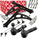 FEBI QUERLENKER-REP.-SATZ + Koppelstange VORNE für VW TOURAN CADDY SKODA OCTAVIA (40103+40104+24122+37593+37594)