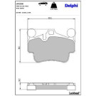 Delphi Bremsbelagsatz, Scheibenbremse LP2236