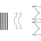 Hella | Zubehörsatz, Scheibenbremsbelag | 8DZ 355 202-611