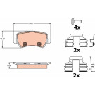 GDB2125 Bremsbelagsatz, Scheibenbremse GDB2125 Bremsbelagsatz, Scheibenbremse
