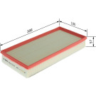 BOSCH F 026 400 182 Luftfilter