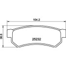 Hella Pagid | Bremsbelagsatz, Scheibenbremse | 8DB 355 019-591