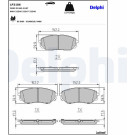 Delphi | Bremsbelagsatz, Scheibenbremse | LP3186