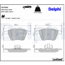 Delphi | Bremsbelagsatz, Scheibenbremse | LP1943
