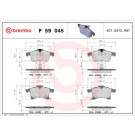 Brembo | Bremsbelagsatz, Scheibenbremse | P 59 045X