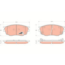GDB3309 Bremsbelagsatz, Scheibenbremse COTEC GDB3309 Bremsbelagsatz, Scheibenbremse COTEC