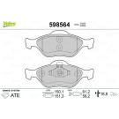 Valeo | Bremsbelagsatz, Scheibenbremse | 598564
