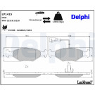 Delphi | Bremsbelagsatz, Scheibenbremse | LP1415