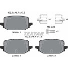 Textar | Bremsbelagsatz, Scheibenbremse | 2658901
