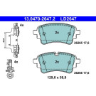 Bremsbelagsatz, Scheibenbremse ATE Ceramic 13.0470-2647.2