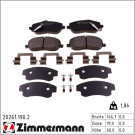 Zimmermann Bremsbelagsatz, Scheibenbremse 20261.190.2 Zimmermann Bremsbelagsatz, Scheibenbremse 20261.190.2