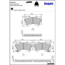 Delphi Bremsbelagsatz, Scheibenbremse LP2134