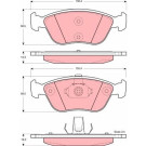 GDB1406 Bremsbelagsatz, Scheibenbremse GDB1406 Bremsbelagsatz, Scheibenbremse