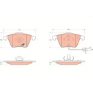 GDB1659 Bremsbelagsatz, Scheibenbremse COTEC GDB1659 Bremsbelagsatz, Scheibenbremse COTEC