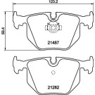 Hella Pagid | Bremsbelagsatz, Scheibenbremse | 8DB 355 008-091