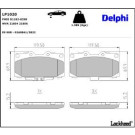 Delphi Bremsbelagsatz, Scheibenbremse LP1020